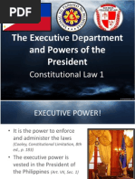 Executive Department, Powers of The President