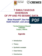 Simultaneous Inversion of PP and PS Seismic Data