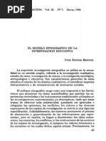 1994 Encinas - El Modelo Etnográfico en La Investigación Educativa