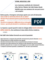 Chimica - Lezione n2 - Teoria Atomica