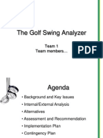 Golf Swing Analyzer Sample Presentation