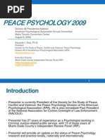 Peace Psychology