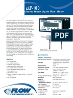 Model LF-100: Ultrasonic Micro Liquid Flow Meter