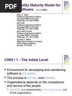 The Capability Maturity Model For Software