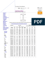 American Wide Flange Beams - W Beam