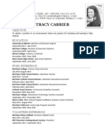 Teaching Resume