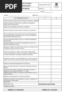 ENF-FO-044 Lista de Chequeo Venopunciones 