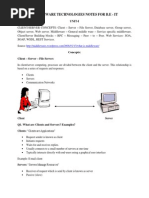 Middleware Technologies BE Notes by Sangu