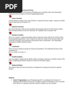 Structure of Linear Programming Problem