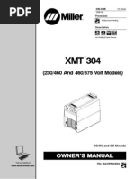 Catalogo de Maquina de Soldar Marca Miller XMT 304 CC CV MA410427A