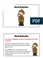 Word Detective Task Cards