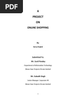 A Project ON: Online Shopping