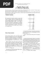 Number Bases and C's Bitwise Operators