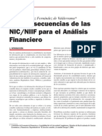 Las Consecuencias de Las Nic-Niif para El Analisis Financiero