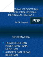 Pemeriksaan Kedokteran Forensik Pada Korban Meninggal Bagian I