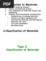 Classification of Materials