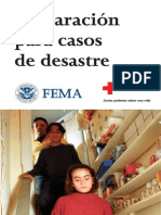 Preparación para Casos de Desastres. FEMA y Cruz Roja.