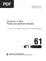 Circuito.R L C.serie Practica - De.laboratorio - Resuelta