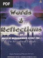 Words Reflections of of Maulana Muhammad Ilyasrah by Maulana Muhammad Manzoor Nomani