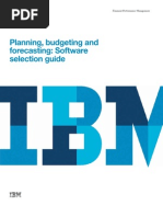 Planning, Budgeting and Forecasting: Software Selection Guide