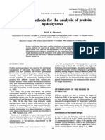 Review of Methods For The Analisys of Protein Hidrolisates