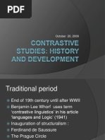 Contrastive Studies-History and Development