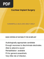 Cochlear Implantation Surgery