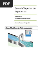 Imprimir Inttos y Control Medidores de Flujo en Canales Abiertos Amc
