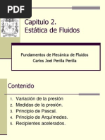 Capitulo 2. Estática de Fluidos