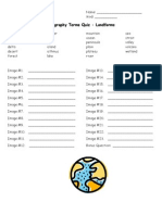 Land Forms Quiz