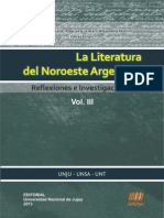 Literatura Del Noroeste Argentino (Vol. III)