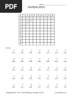 Multiplication: Solve. 6 x6 8 x5 7 x8 6 x5 2 x9 4 x4 4 x6