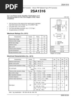 For Low Noise Audio Amplifier Applications and Recommended For The First Stages of MC Head Amplifiers