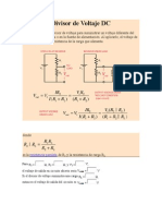 Divisor de Voltaje DC