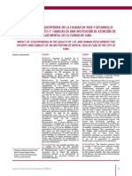 Impacto de La Esquizofrenia en La Calidad de Vida y Desarrollo Humano de Personas y Sus Familiares