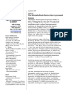 The Klamath Basin Restoration Agreement: Analysis