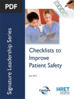 Checklist Patient Safety