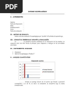 Informe Psicopedagógico