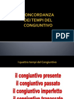 Concordanza Congiuntivo