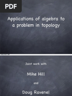 Applications of Algebra To A Problem in Topology - by Michael Hopkins