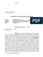 Caso #1006014500-2007-838-0. Homicidio y Legítima Defensa Perfecta - Archivo Fiscal