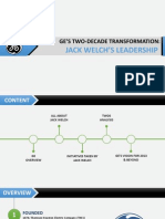 GE's Two-Decade Transformation: Jack Welch's Leadership