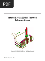 c2TR Version 5.10 CAESAR II Technical Reference Manual