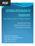 Clase 3 - Modos y Medios de Transporte en Colombia