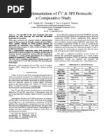 FPGA Implementation of I C & SPI Protocols: A Comparative Study