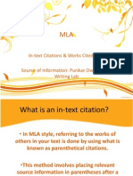 Mla Notes Powerpoint