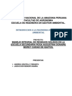 Proyecto Manejo Integral de Residuos Solidos en Loreto Peru