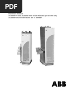 Hardware Manual ACS800-04 and ACS800-04M Drive Modules (45 To 560 KW) ACS800-U4 Drive Modules (60 To 600 HP)