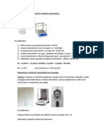 Determinación Del Peso Especifico Mediante El Picnómetro