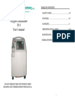 Oxygen Concentrator 7F-5 User's Manual